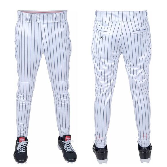 Rawlings NWT Youth Baseball Pants Pinstripe Jogger - Picture 1 of 2
